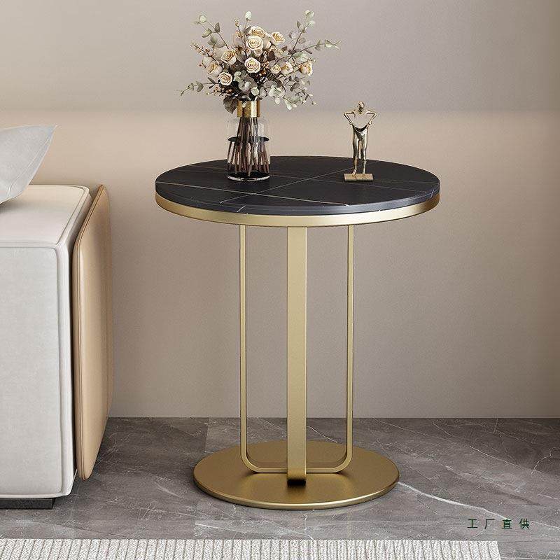 沙发边几轻型奢小茶几岩代小板小圆桌客985厅角几圆形沙发旁现户