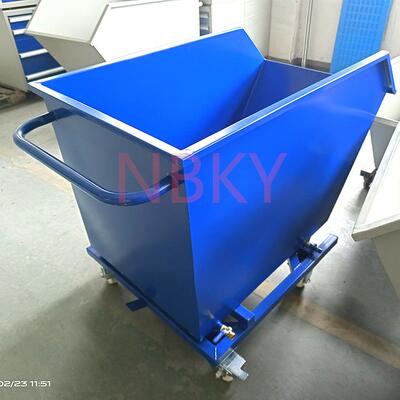 工业铁屑车间转自卸垃圾周车翻式集屑车机床铁渣741废料铁削车斗