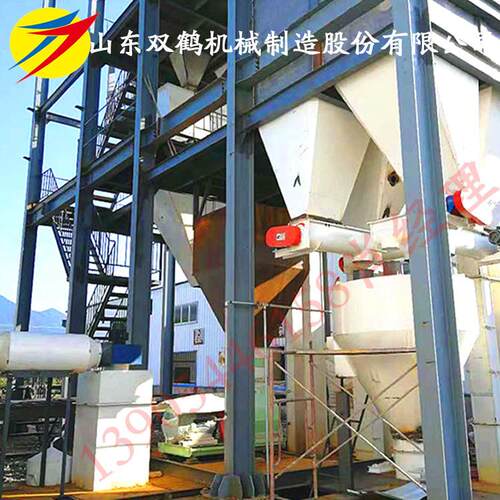 定制畜禽养殖场大型猪鸡牛羊饲料粉料12仓电脑全自动配料生产线