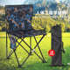 一体户外折叠椅子野餐露营马扎凳靠背钓鱼装 备美术生写生小板凳
