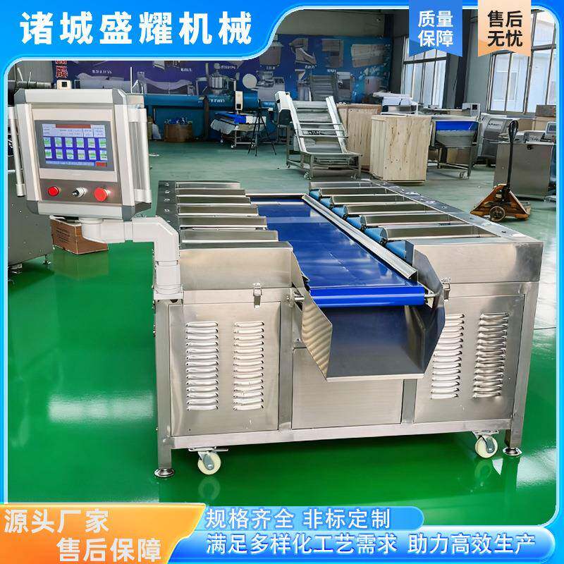 鲽鱼段重量配重称 12工位目标重量组合称 1公斤三文鱼配重称盛耀