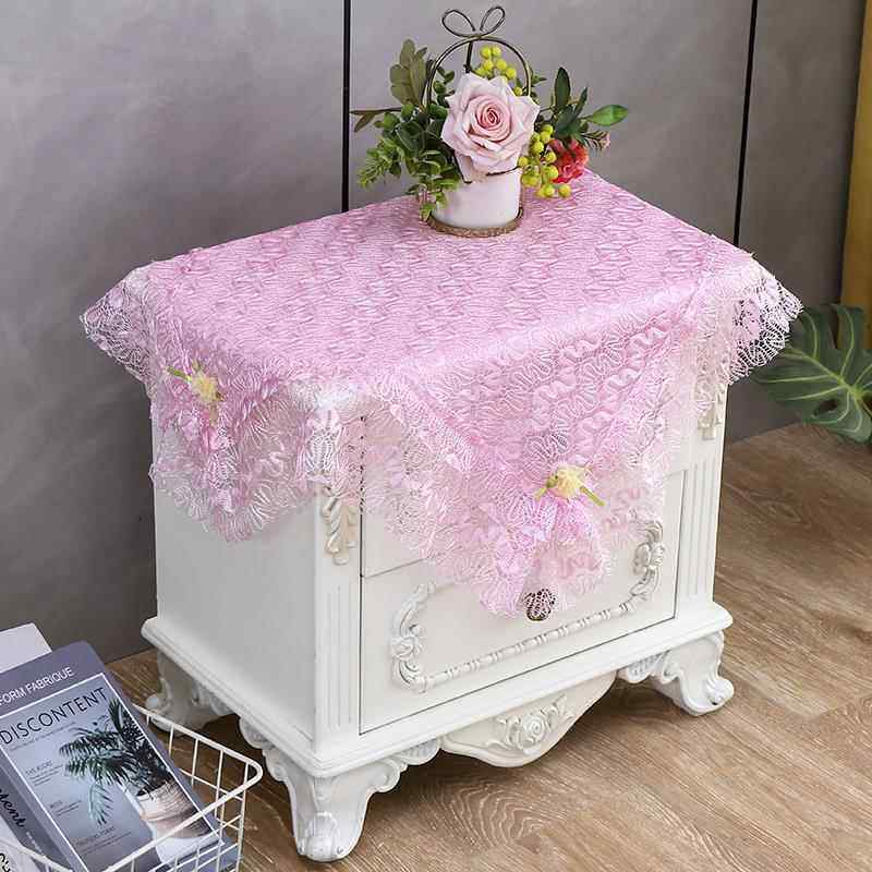 床头柜盖巾小圆桌桌布洗衣机盖布万能蕾丝盖巾冰箱饮水机防尘盖布,居家布艺,床头柜盖布,淘宝优惠券,粉丝福利购,淘宝优惠卷