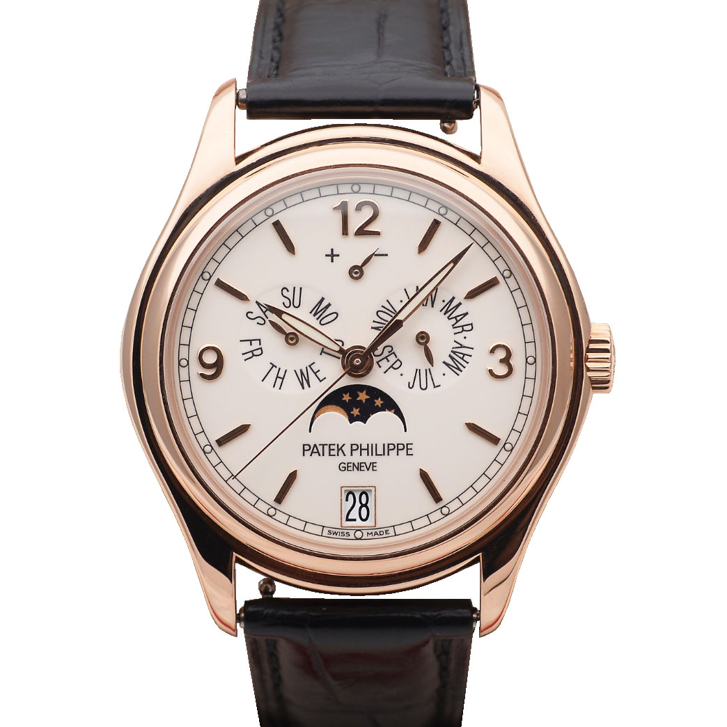 [9.8新]百达翡丽18K玫瑰金复杂功能时计自动机械男表5146R-001