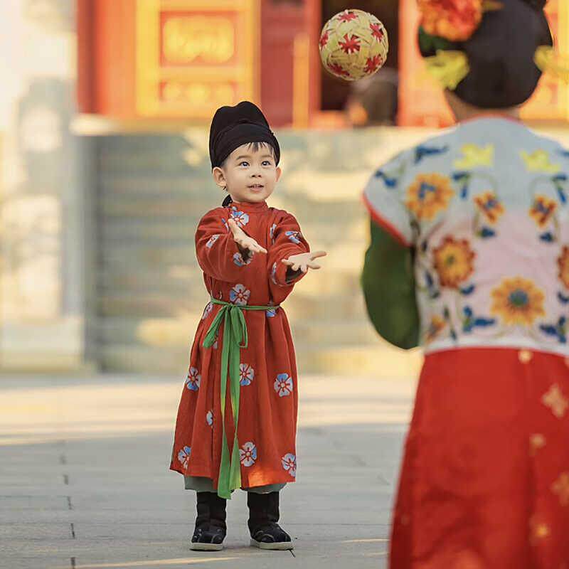 汉服男童唐装古风小少爷春秋款古装幼儿园中国风女童汉服演出服