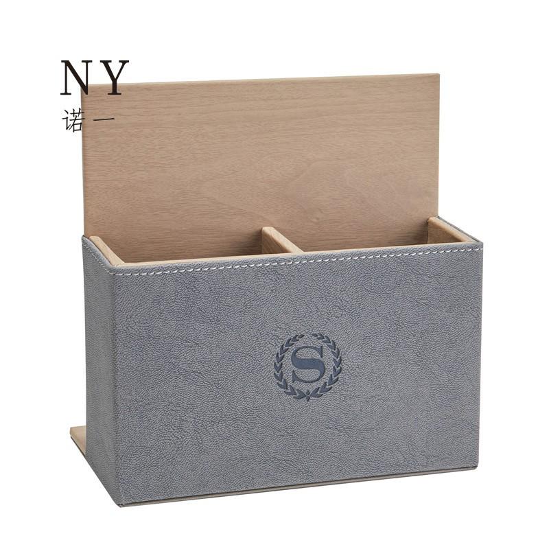 竞标五星级客房电视遥控器收纳盒民宿空调遥控架底座高档皮质