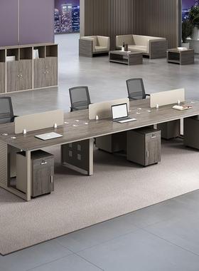 办公DNA桌桌椅组合简约现代职员4/6工四人位屏办公室风隔断财务桌