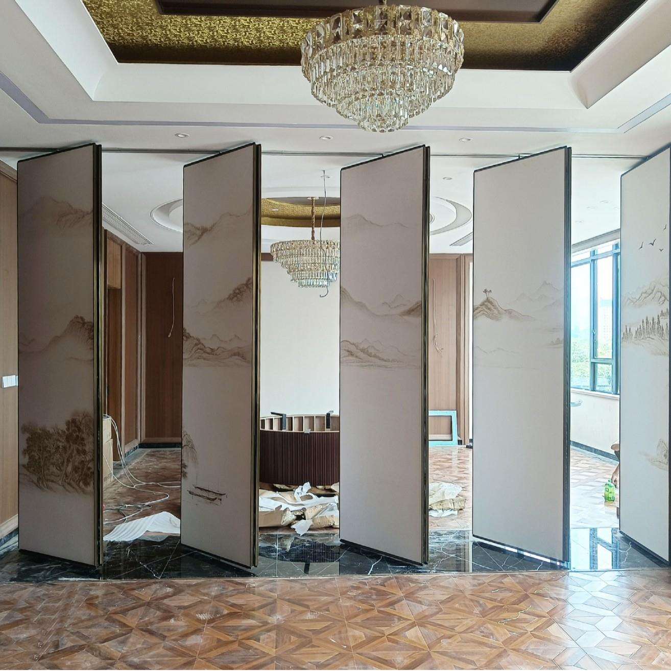布阁酒店活动隔断墙隔断移动展览馆画展会议室现代简约隔音移动墙