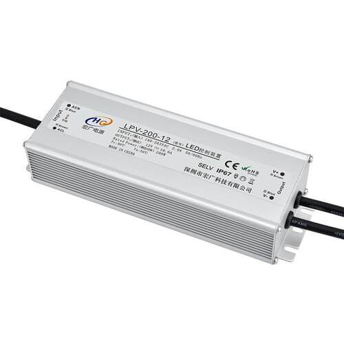 90-260全电压输入高PFC12V24V36V48A恒流恒压 200W路灯电源