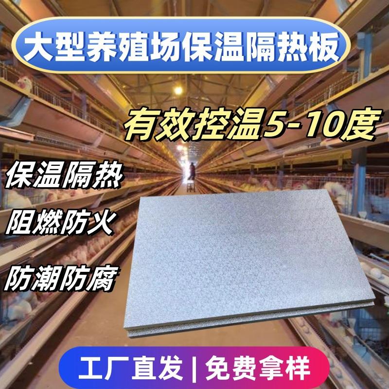 双面铝箔酚醛保温板抗压隔热防风墙保温板阻燃防火养殖场大棚墙板