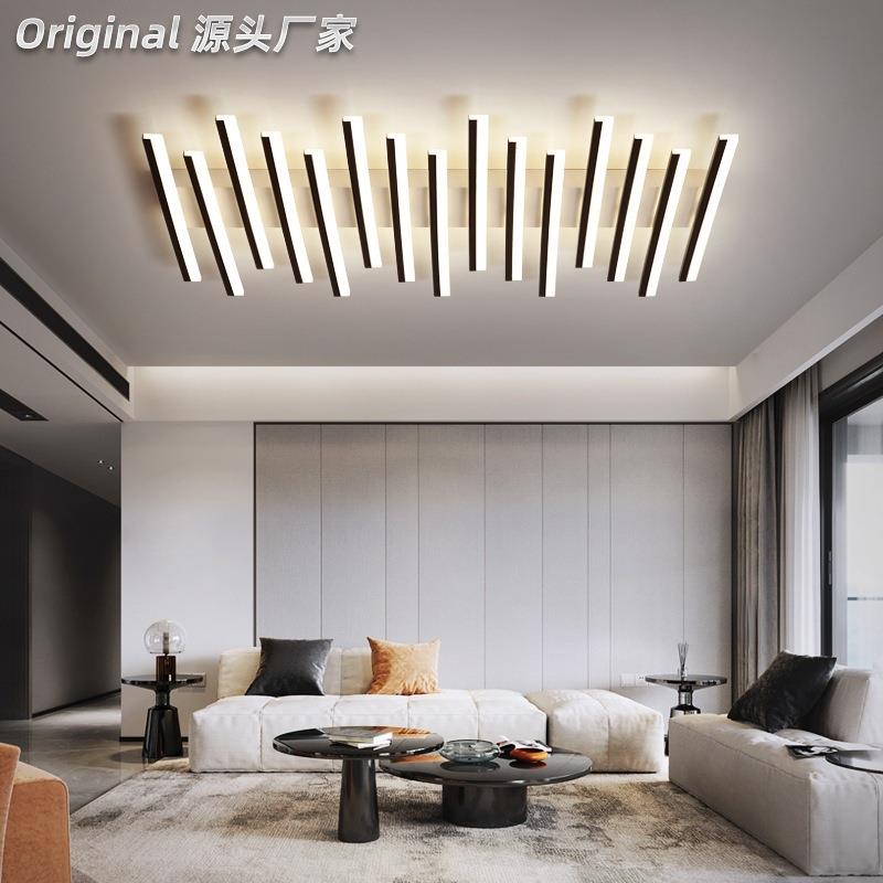 客厅灯 现代简约大气led吸顶灯创意个性大灯长方形大厅新款灯具