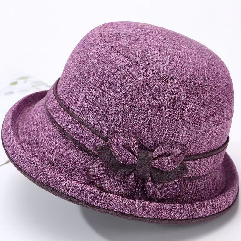 中老年人帽子女士盆帽薄款透气布帽防晒妈妈夫帽老人奶奶帽春秋