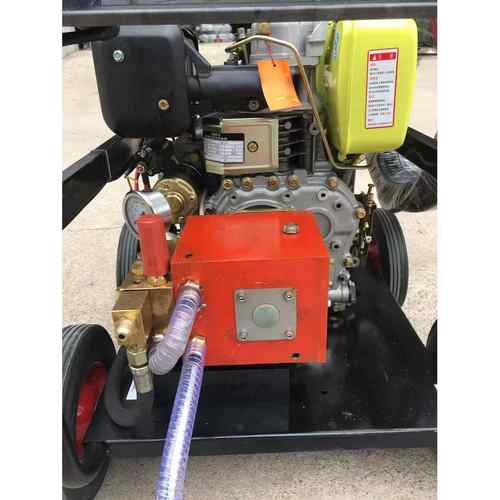 500公斤压力柴油高压清洗机带水冷降温系统泵头洗车机便携