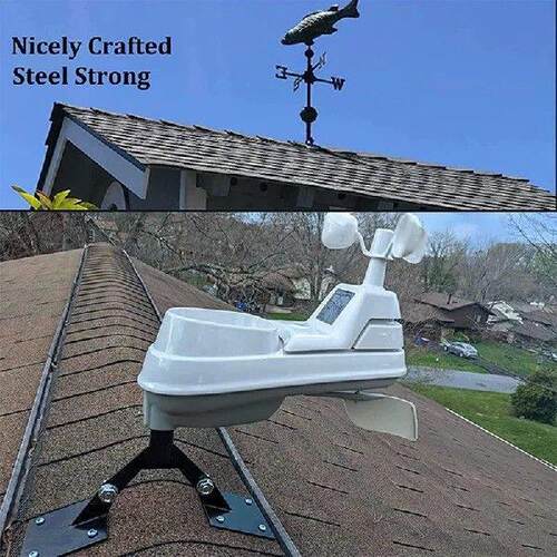 Roof Vane Bracket Adjustable Garden Weathervane Yard Weather