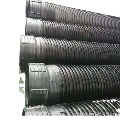 现货hdpe双壁波纹管pe复合缠绕管pvc塑料排污水管中空壁塑钢管