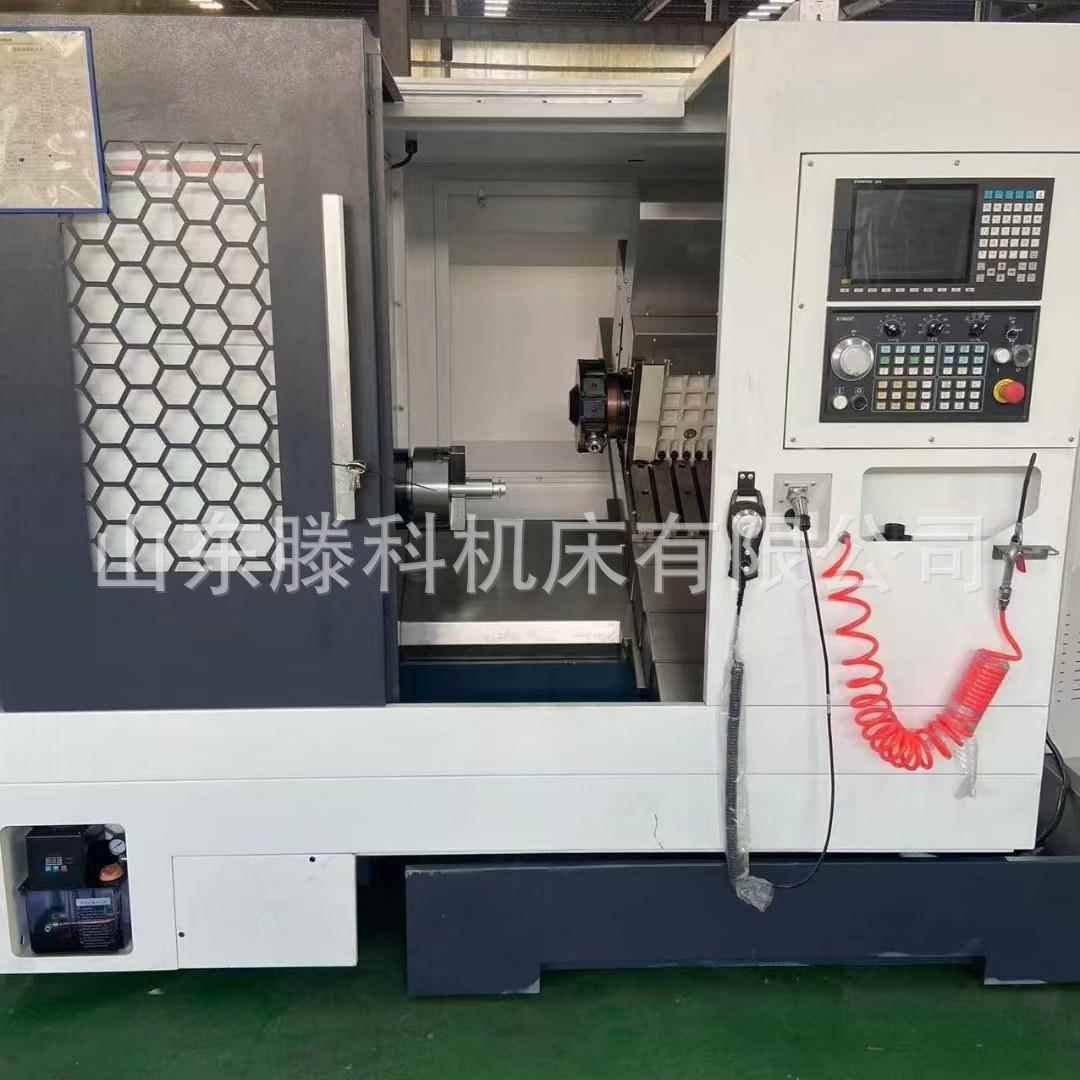 TCK50A数控斜车床金属切削线轨排刀机斜床身多功能车铣复合CNC机