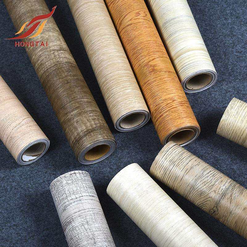 工厂加厚木纹墙纸防水防油自粘贴纸pvc橱柜展柜家具翻新贴纸