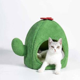 新款 批发现货 仙人掌宠物窝猫窝保暖狗窝秋冬季 房子窝跨境