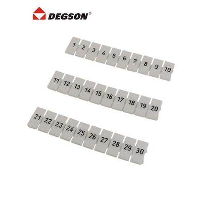 DEGSON高正高松ZB5-10P印字数字端子标记条阻燃标签UK2.5N标识条