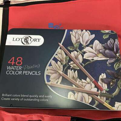 老人头48色水溶性彩铅 48色彩色铅笔 水溶性彩铅 水溶彩铅铁盒
