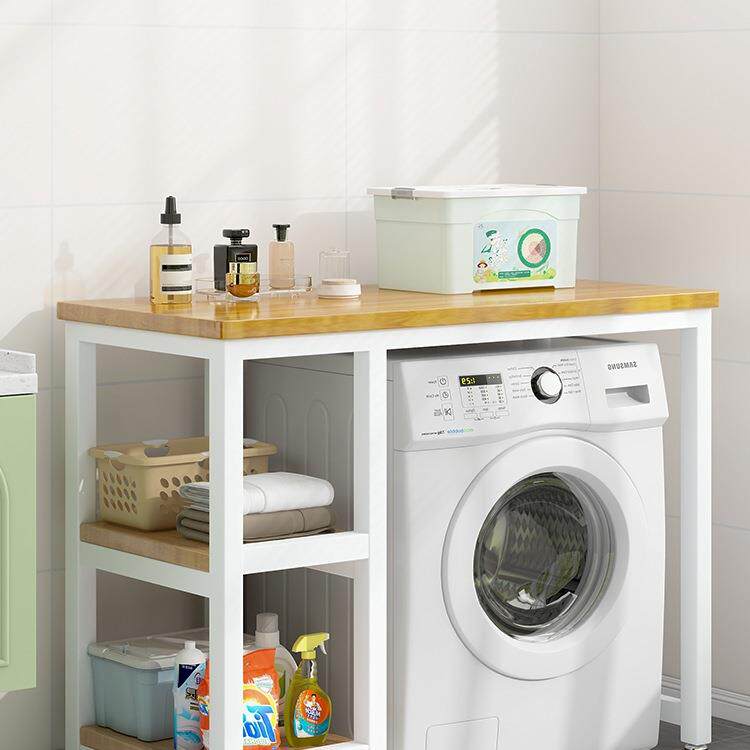 洗衣机上方置物架阳台滚筒桌子落地一体柜遮挡柜放置台叠放架
