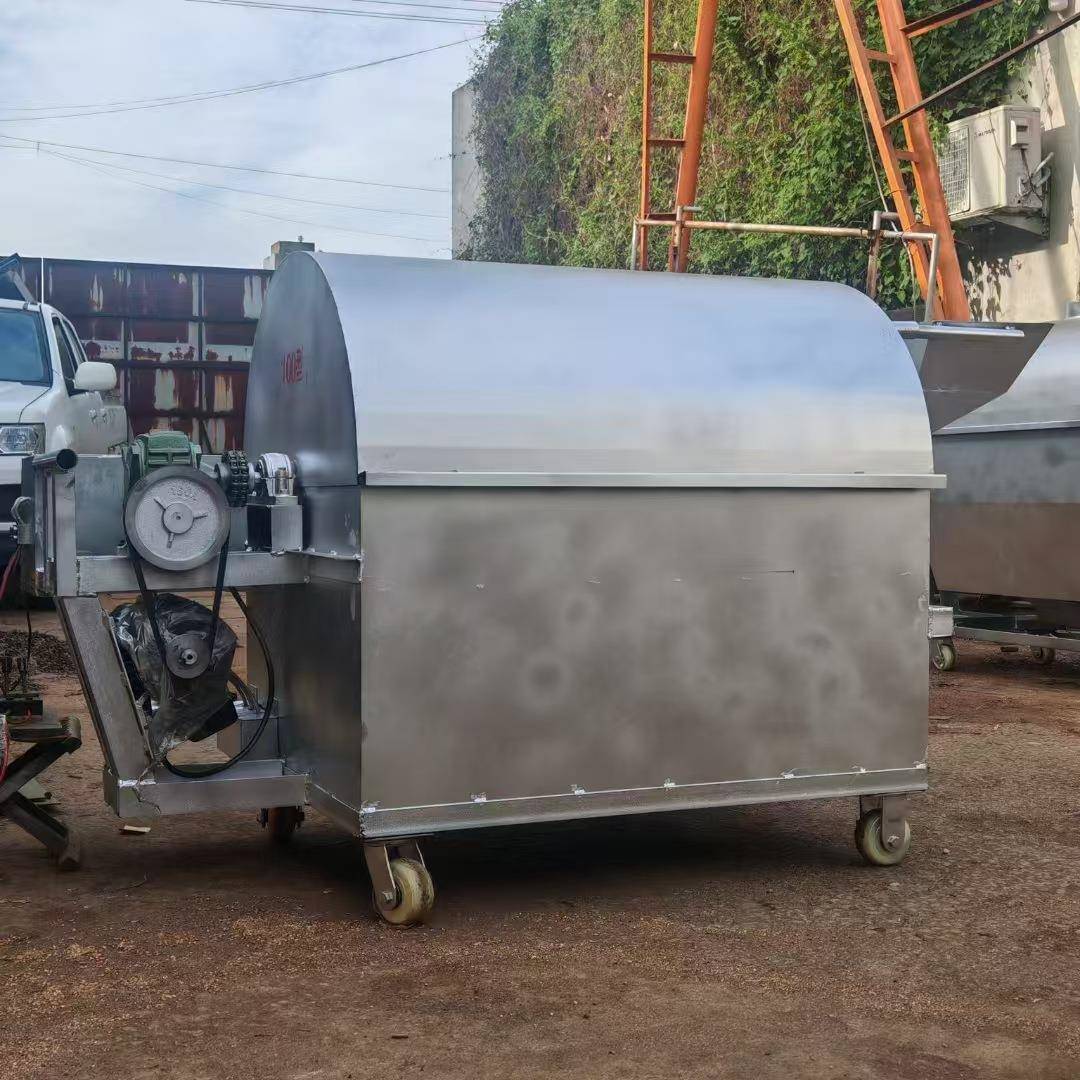辣椒滚筒粉50斤炒机 面豌豆菜货籽NII生油茶翻炒机 花米滚筒炒货