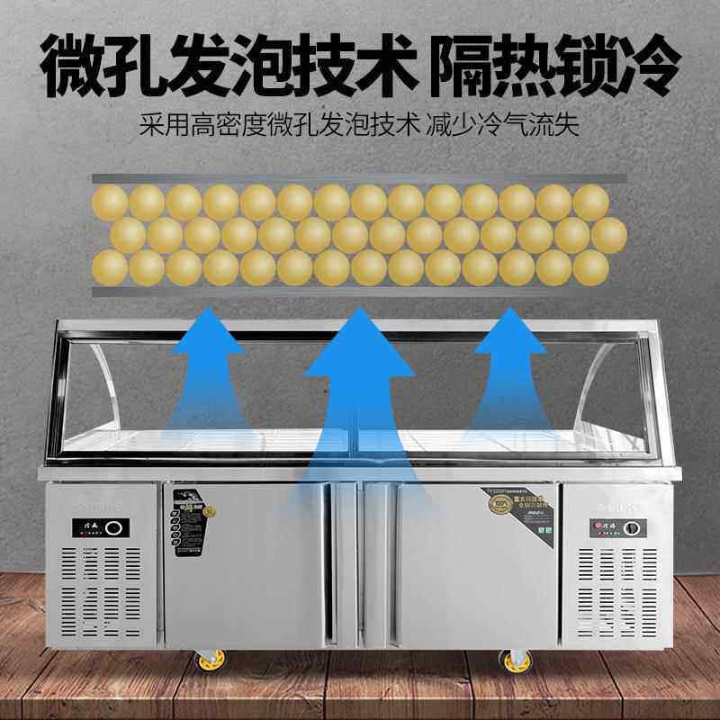 熟商食展示柜用大柜容双量卤663肉凉菜保鲜冷藏冷冻温点菜陈列冰