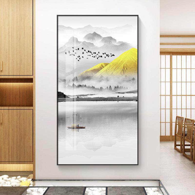 新款直销入户玄关装饰画办公室挂画楼梯过道壁画出租房墙画连锁酒