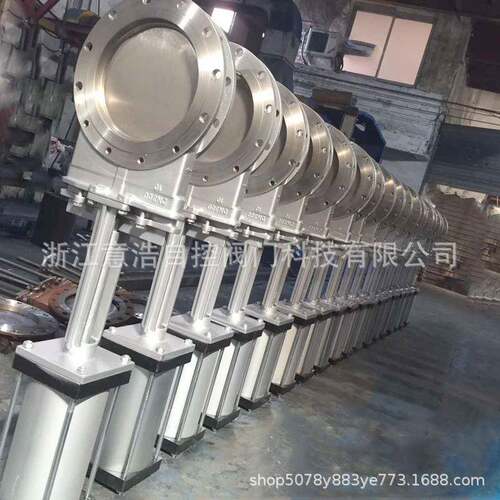 PZ673W-10NR气动高温刀闸阀圆形310S材质高炉煤渣排渣阀2520材质