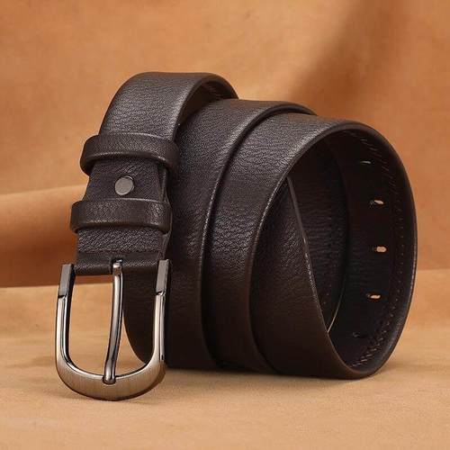 Mens Waist Belt Men Belts Leather Man For Jeans Black Male