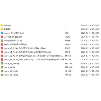 黑金ZYNQ开发板资料ZYNQ7010ZYNQ7020AX7Z010 020 ARM FPGA