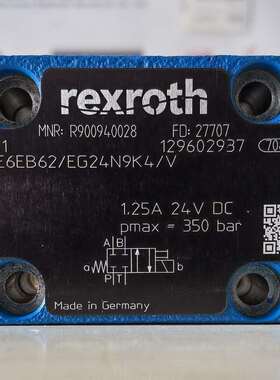R900940028 4WE6EB62/EG24N9K4/V # Rexroth//力士乐
