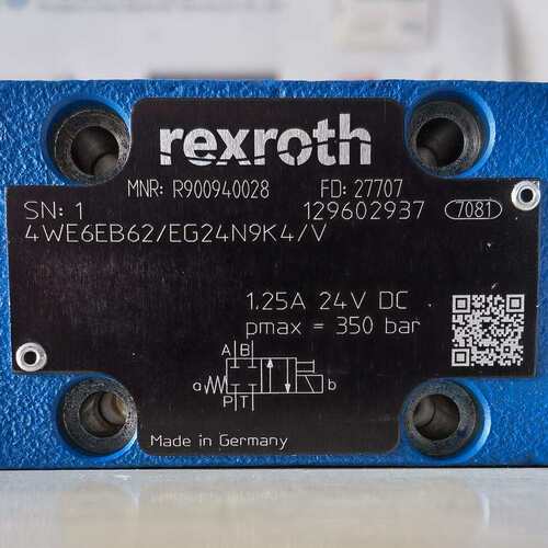 R900940028 4WE6EB62/EG24N9K4/V # Rexroth//力士乐