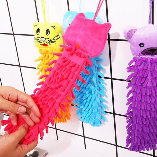 Cartoon Chamois Animal Head Hand Towels, Multi-purpose Clean