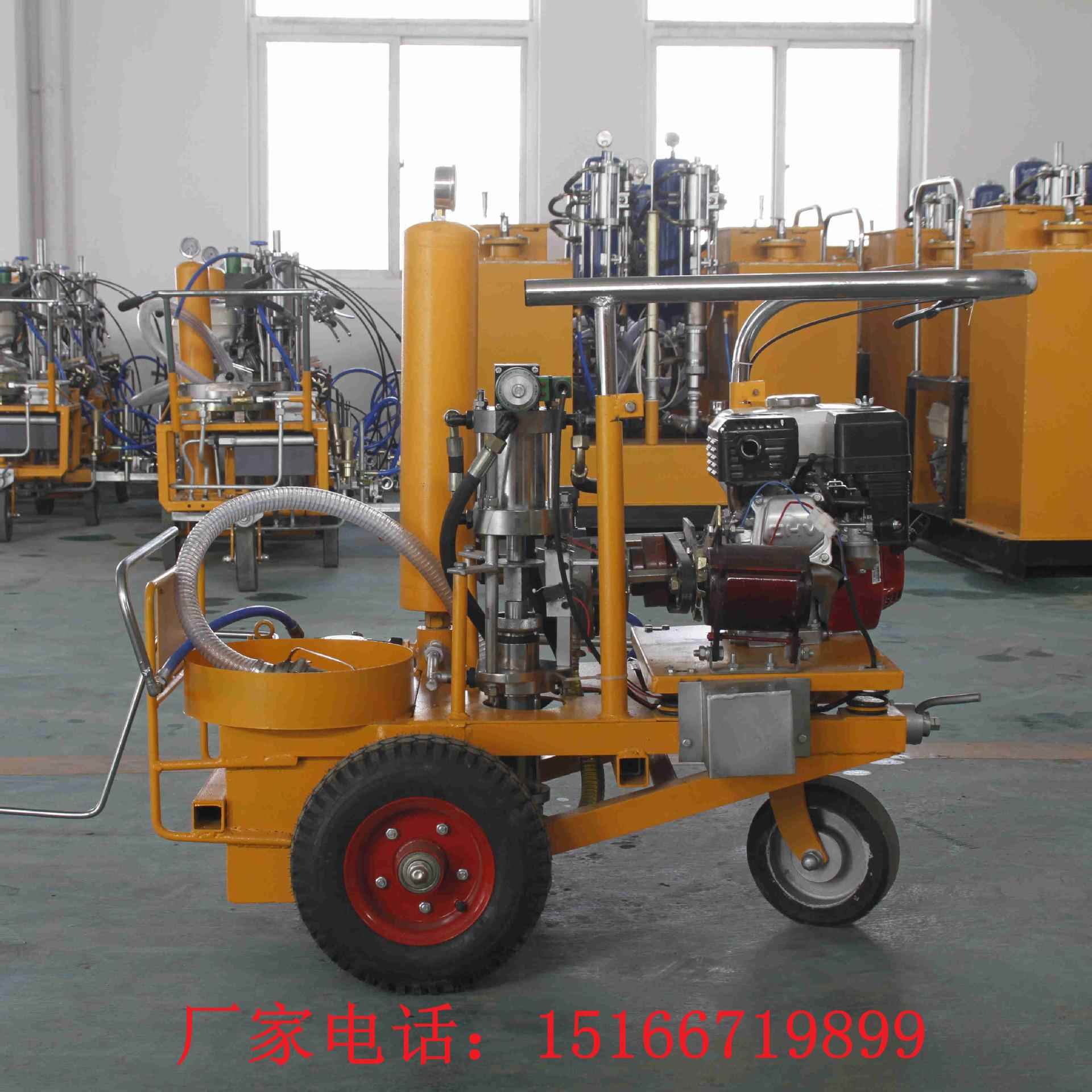 手扶式型线马路划公路冷喷线车停车位746小标线机路面划线机无毛