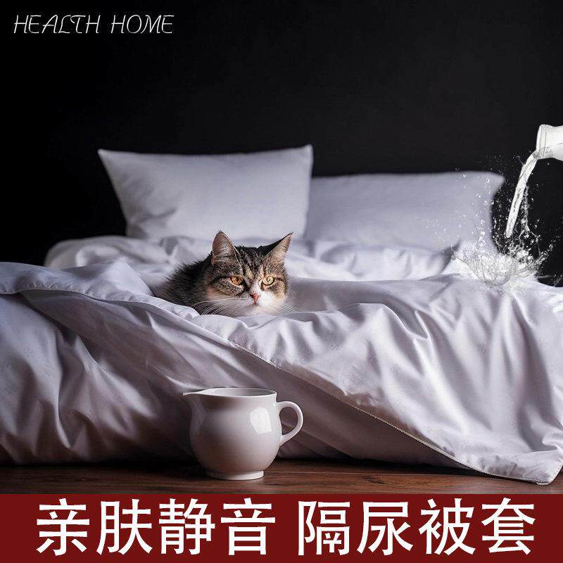 防水被套隔尿防螨被罩防猫尿儿童宠物医院卧床老人防渗被芯保护套