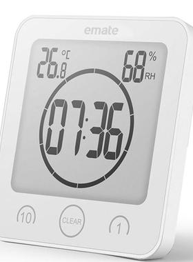 BK9F75999T9K温湿水度计现代浴室钟防静家音厨房钟表卫生间吸用盘