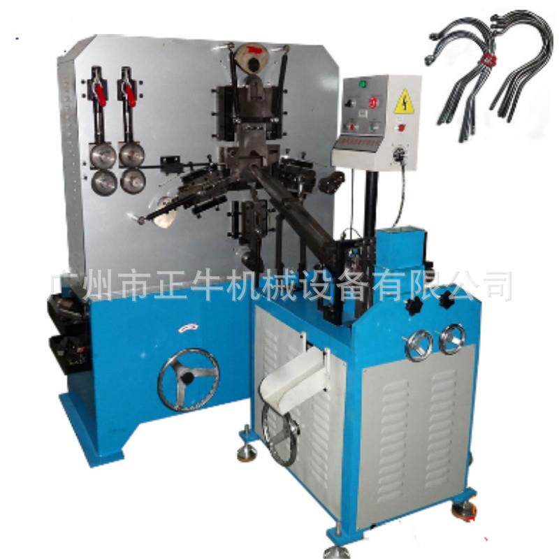 铝线衣架钩成型搓牙倒角一体机加重型扁线衣勾墩头成型机