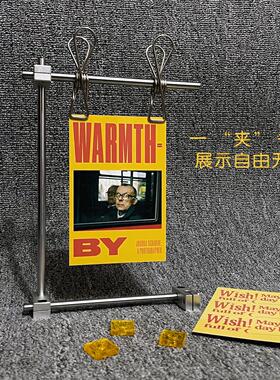 桌面照片架创意广告展示牌光轴相框相片夹艺术桌面摆台展示架diy