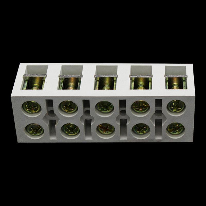 稳压器专用接线柱铜孔接线排树脂绝缘材料5孔接线端子配电箱铜排