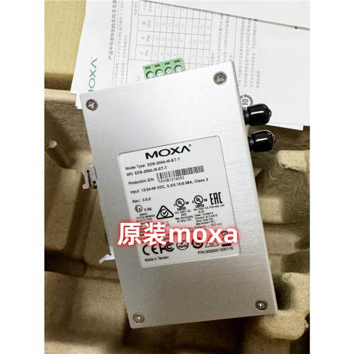 MOXA EDS-208A-M-ST-T 工业以太网交换机 8口非网管型 现货