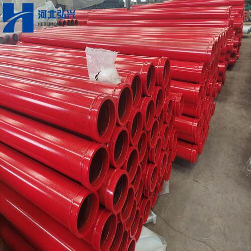 DN125*3000高压泵管 无缝5个厚 ST52烤漆泵管