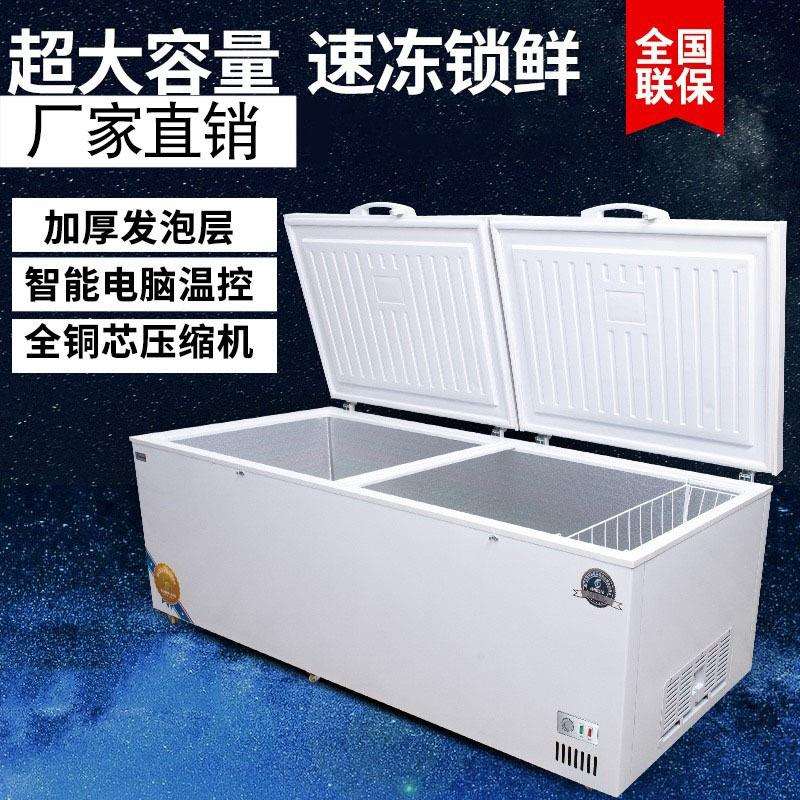 商用大容量冷柜单温双温商用冰柜冷藏冷冻柜保鲜冰箱雪糕柜