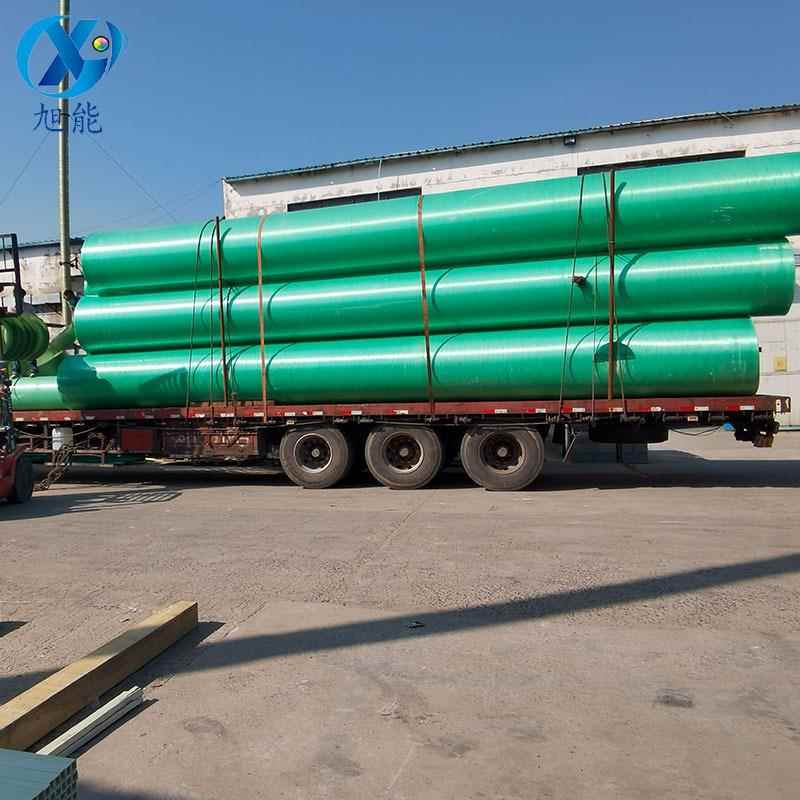 DN120玻璃通风管道化工除臭钢玻璃钢0风管璃白UWX色胶衣玻钢管道