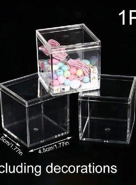 1pc With Cover Food Candy Storage Containe Mini Acrylic