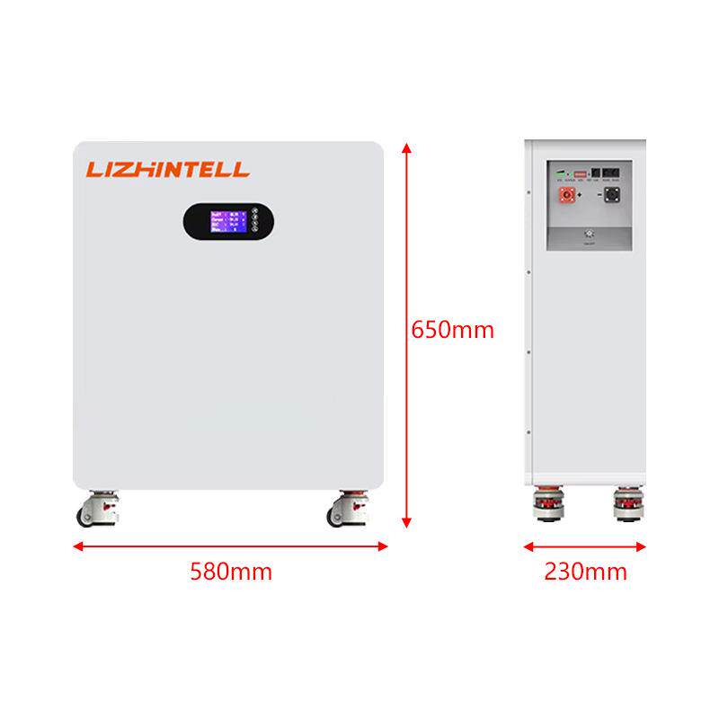 51.2v200ah落地式带滚轮电池组太阳能离网发电系统家庭储能10kwh
