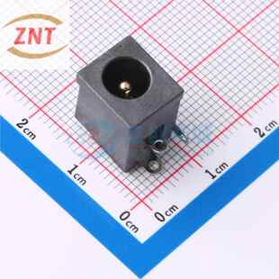 DC电源连接器 S006A 插件 D020 弯插 6.4mm 器件 电子元 2mm
