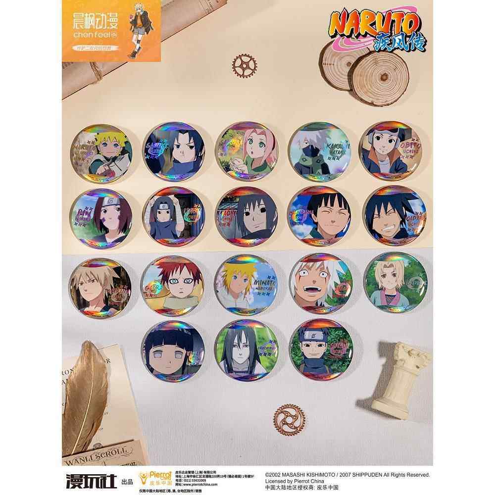 火影忍者正版授权周边 童年系列双闪徽章吧唧 漩涡鸣人