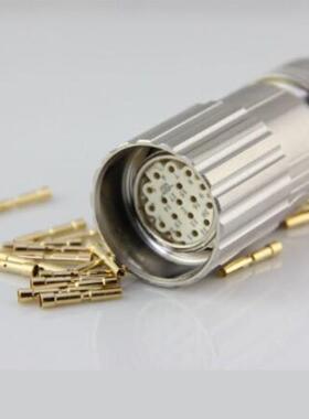 厂家直供信号电缆连接器90度信号公插头母插头 M23/623信号连接器