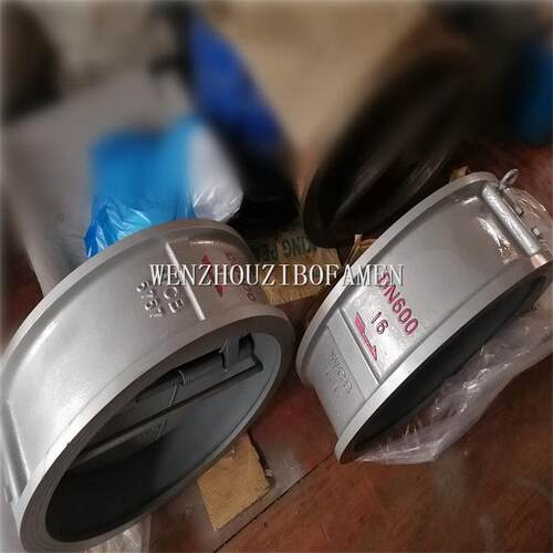 76HH-01C H76X-10C 铸瓣钢双对夹式MAGA-102止回阀 旋启式蝶形止