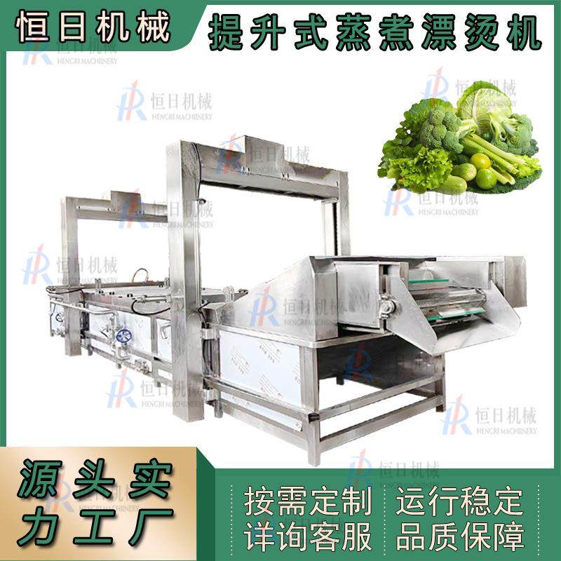 带提升果蔬漂烫机西蓝花漂烫杀青机竹笋漂烫杀青设备桑芽菜漂烫机